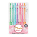 Sarasa Clip Gel Pens 0.5mm - MILK Set of 8