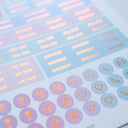 PAPERICOT Essentials Planner Sticker Sheet with copper gold foil stamp detail