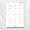 2025 Calendar - Year at a Glance