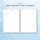 2026 ZENITH Monthly Task Planner