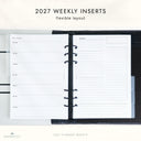 2027 Weekly Inserts - Flexible Layout