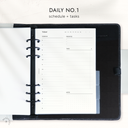 Daily No.1 - Schedule & Tasks - Planner Inserts