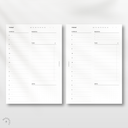 Daily No.1 - Schedule & Tasks - Planner Inserts