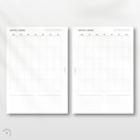 Monthly No.1 - Calendar - Planner Inserts