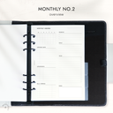 Monthly No.2 - Overview - Planner Inserts