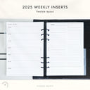 2025 Weekly Inserts - Flexible Layout