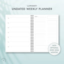 LUMINARY Undated Weekly Planner