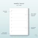 LUMINARY Undated Weekly Planner