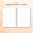 REVERIE Undated Weekly Planner