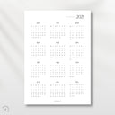 2025 Year Calendar (printable file)