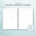 LUMINARY Undated Weekdays Planner