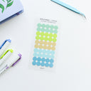 Dots & Rings Sticker Sheet (Semi-transparent)